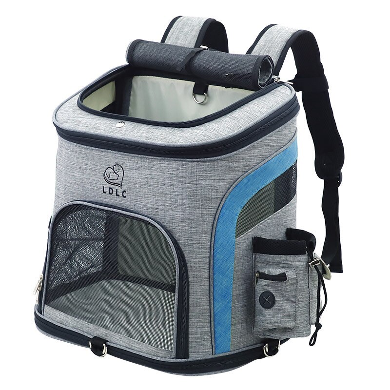 Mochila porta gato para mascotas, bolsa de hombro transpirable para viaje al aire libre, suministros de Embalaje portátil para perros y gatos pequeños