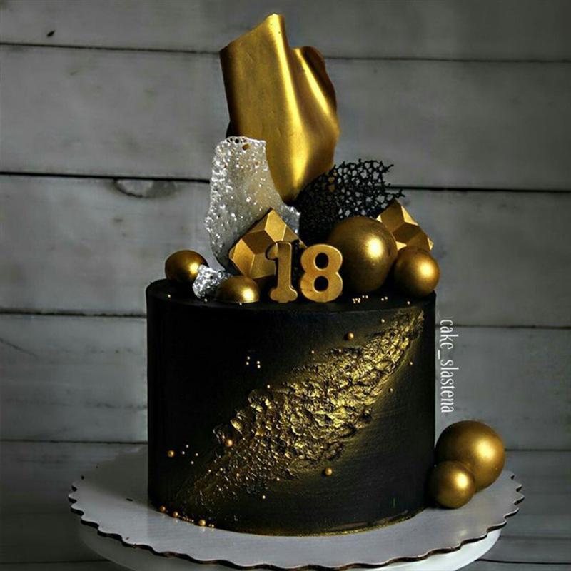 20 stk fødselsdagsfest gylden kugle kage dekoration kage topper frugt dessert dekor indsæt kort til fødselsdagsfest