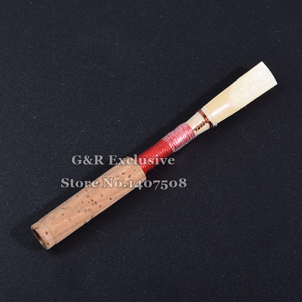 4 Uds cañas para oboes medianos suaves profesionales accesorios de instrumentos musicales de viento de madera con caja de juncos