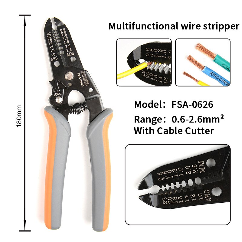 Pinza Crimpatrice Multifunzione IWS-2820M Per Connettori Molex, Tyco, JST