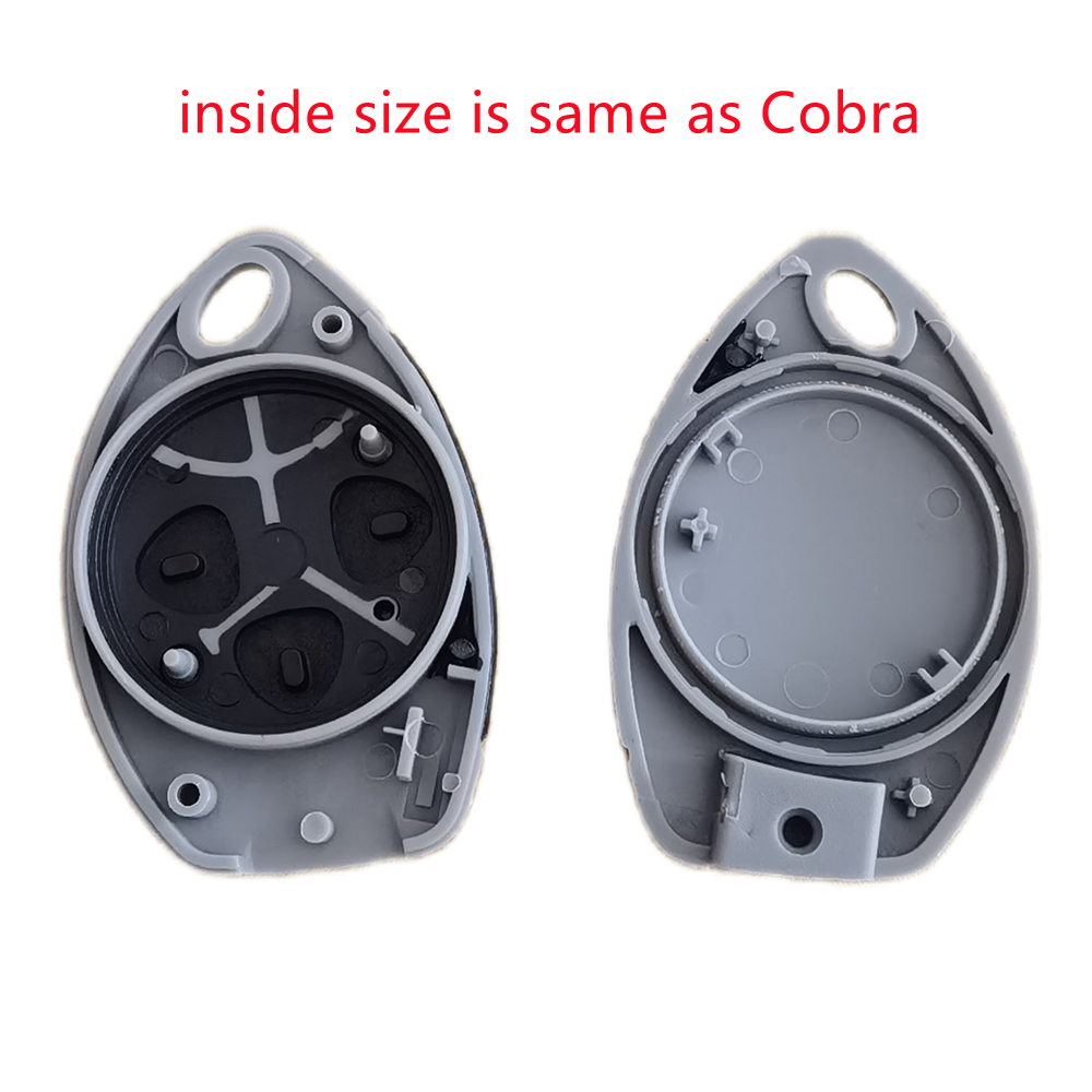 Carcasa para mando a distancia de coche Cobra, funda de repuesto para llave de coche, 2 botones, 1 piezas, 7777, 1046, 3196 y Mazda