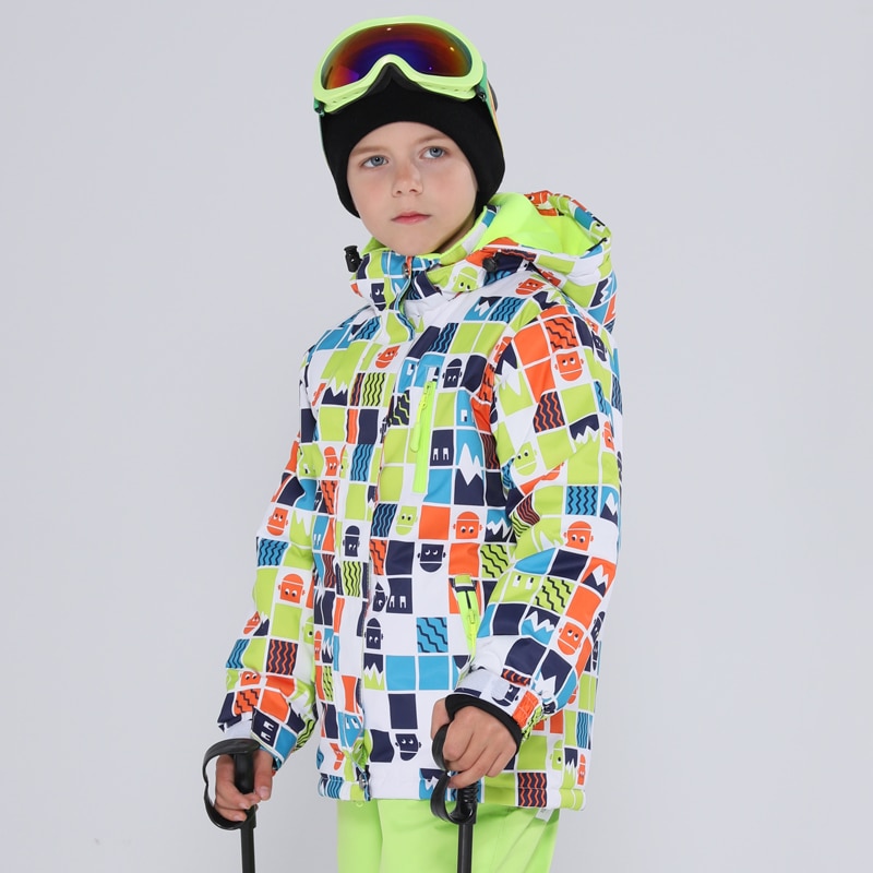 Sneeuw Jas kinderen Merken voor Kind Winddicht Waterdicht Warm Winter Jongen Ski en Snowboard Jas Kleurrijke