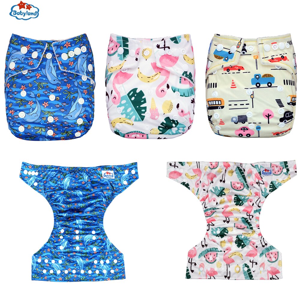 [ 8pcs ] Child Diaper Covers Reusable Kids Nappy Shells Washable Baby Diaper My Choice Newest Prints Microfleece Diaper