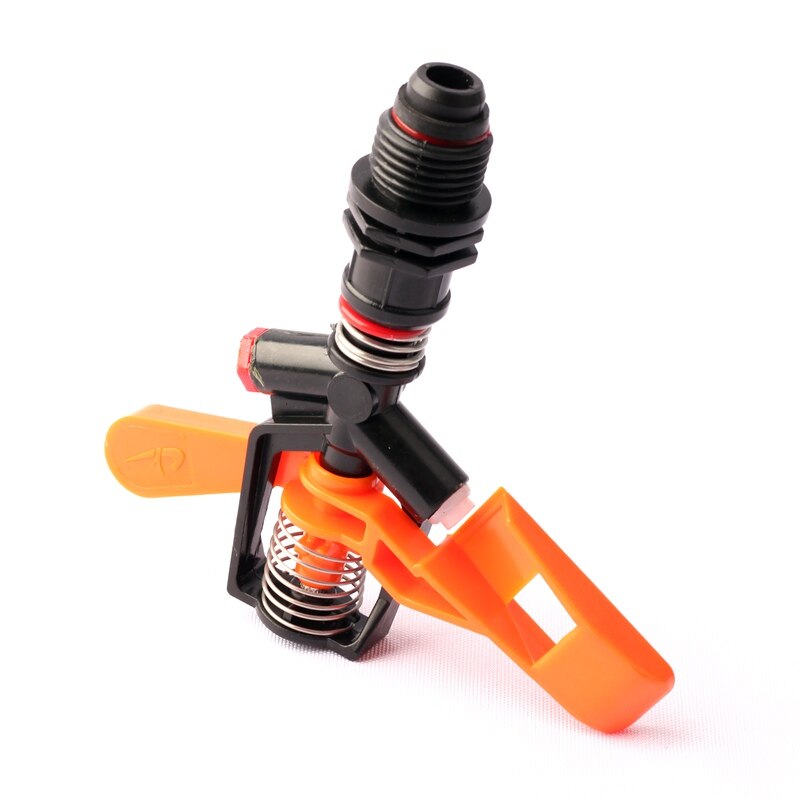 1/2 Inch 360 Degree Automatic Rotating Sprinkler Garden Water Spray Nozzle Double Nozzles Impact Sprinkler