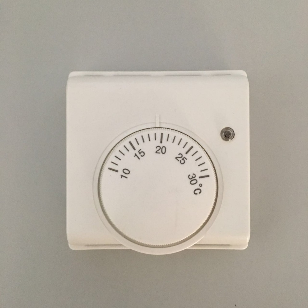 220VAC Mechanical Central Air Conditioner Thermostat Fan Coil Room Temperature Thermostat