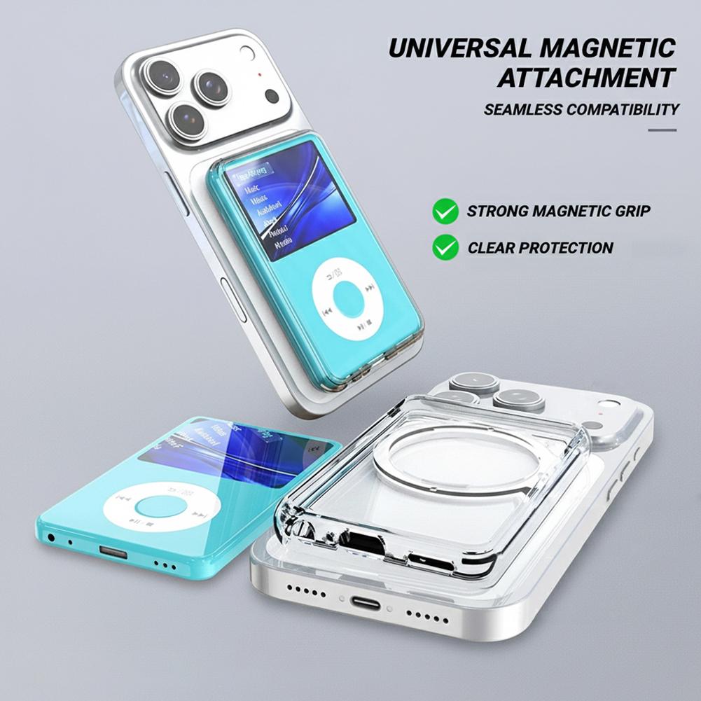 Capa Magnética TPU para INNIOASIS Y1 com Suporte Magsafe, Capa Magnética Ultrafina Transparente e Macia, Capa Portátil para MP3 Player