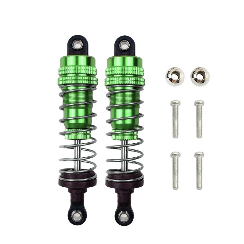 Amortiguador lleno de aceite de Metal para coche RC, delantero y trasero Universal para WLtoy 1/14 144001 1316 Piezas de camiones de curso corto de pista: Negro