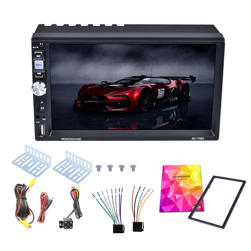 7 inch 2 din autoradio bluetooth auto  mp5 spelers europese rds met achteruitrijcamera