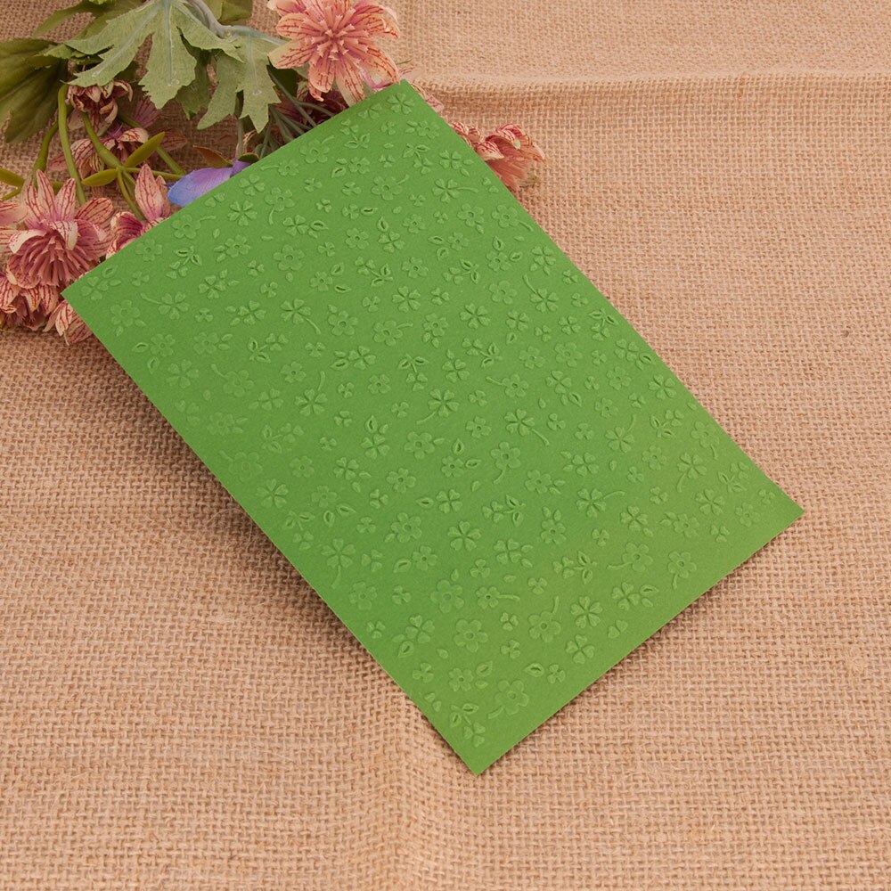 Floret Flower Embossing Folders Plastic Bump Scrapbooking DIY Template Fondant Indentation Cake Photo Album Card Make