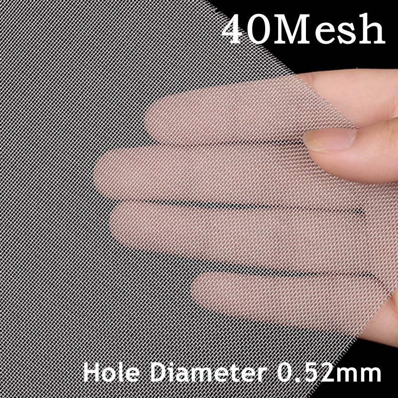 6-400 mesh 304 Stainless Steel Water Filter Mesh Kitchen Tools Food Coffee Wine Screen Filter Wire Net Fabric Screening Strainer: 40Mesh 0.52mm
