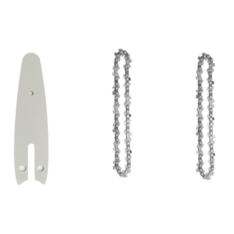 4/6 inch Chain Guide Electric Chainsaw Chains and Guide Used For Logging And Pruning Lithium electric saw universal: 4-Inch Guides-2Chain