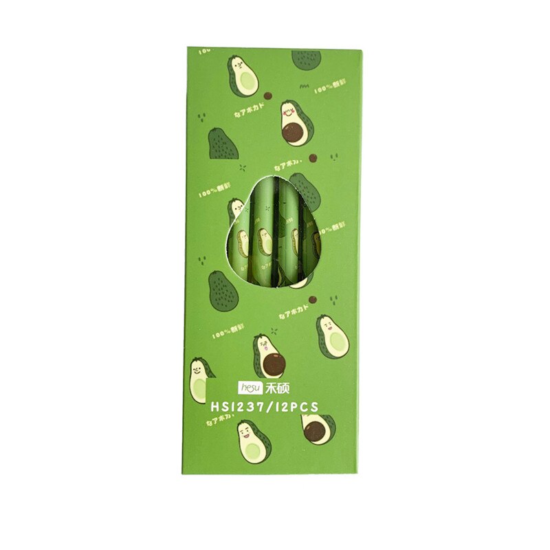 4 stk / lot avocado sæson frugt gel blæk pen salgsfremmende papirvarer skole og kontorartikler