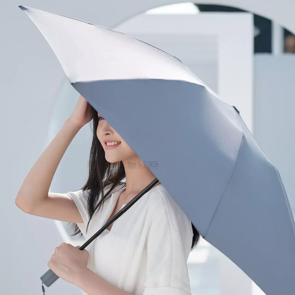 XIAOMI MIJIA NINETYGO sonnig Regenschirm Voll Automatische umkehren Klapp Beleuchtung Regenschirm Männer Frauen Anti-Uv Tragbare Strand Sonnenschirm