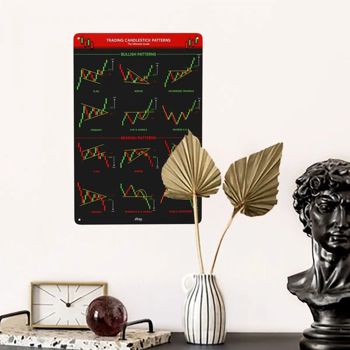Kandelaarpatronen Voor Handelaren Metaal Tin Teken Rechthoek Op Maat Gemaakte Voorraad Handelsborden Plaques Poort Tuin Bars Muur Kunst Decor