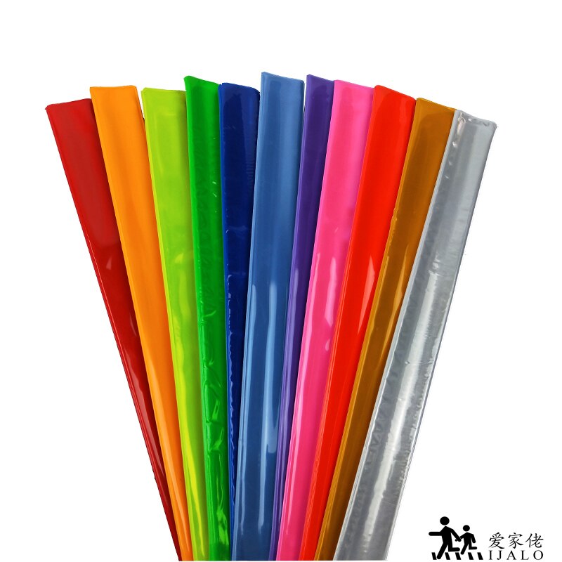 10 stk 41cm reflekterende armbånd armbånd cykelbind bukser benrem slap band tape til løb ridning sikkerhed synlighed