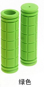 1 par de cor de borracha aperto da bicicleta guiador conjunto mountain bike alça antiderrapante peças de bicicleta equipmen: green