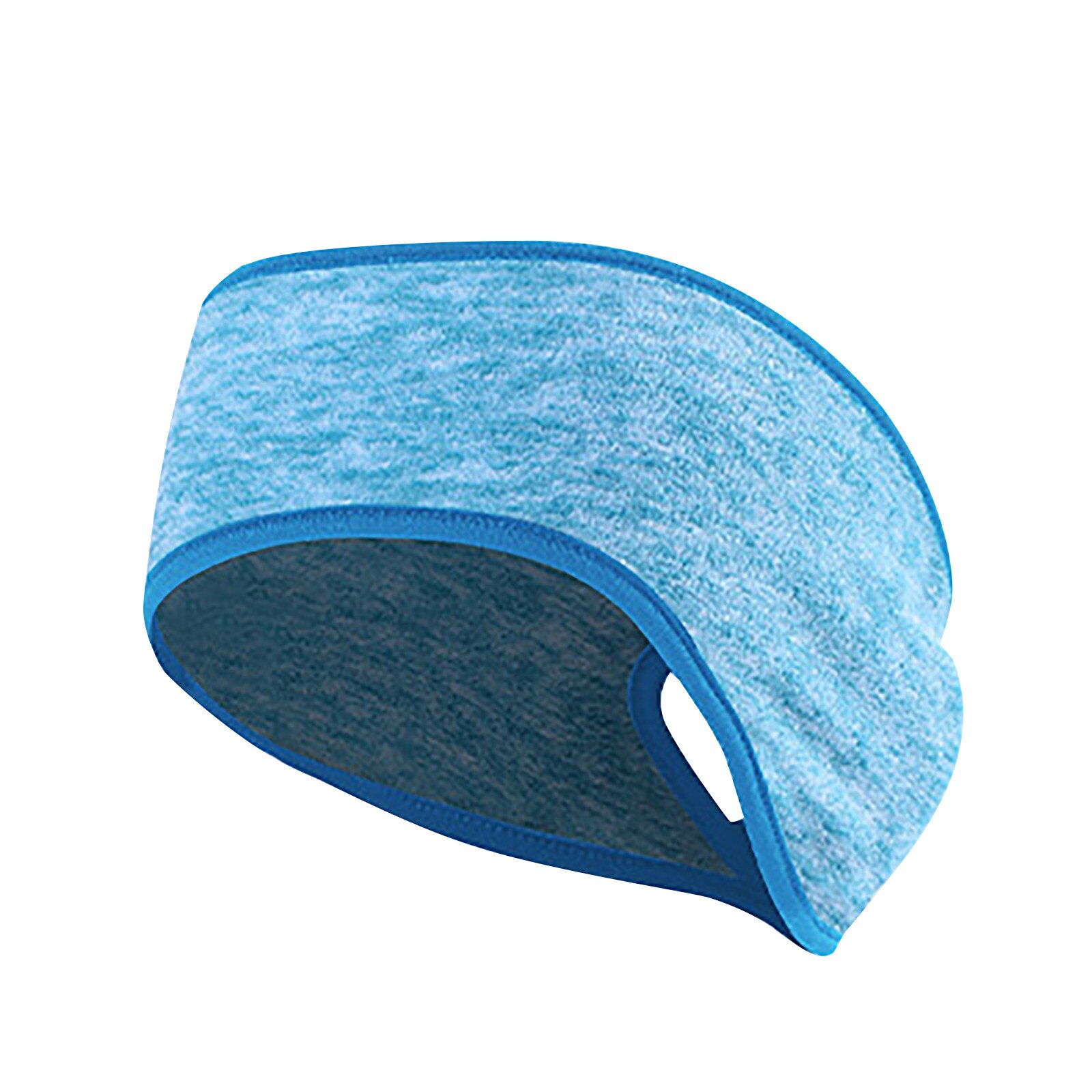 Ponytail Winter Headbands For Ear Warmer Muff Yoga Running Headband For Outdoor Diadema Pelo: Light  Blue