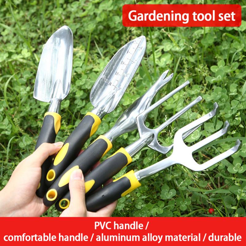 Garden Tool Hand Trowel Bonsai Shovel Rake Cultivator Weeder Tools with Ergonomic Handle Garden Lawn Farmland Transplant