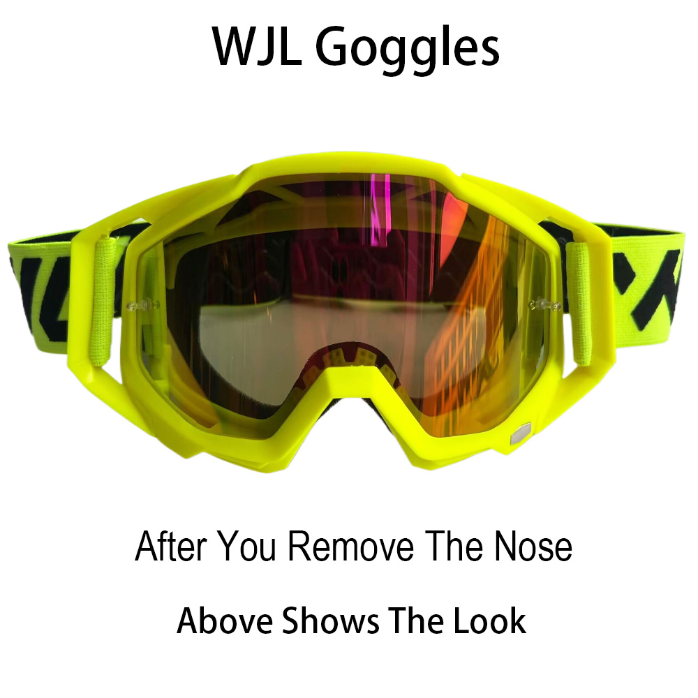 WJL Motocross-Brille, Motorrad-Sonnenbrille, Herren, MTB, ATV, Maske, winddichter Schutz, Skifahren, Radfahren, Rennen, Offroad-Brille