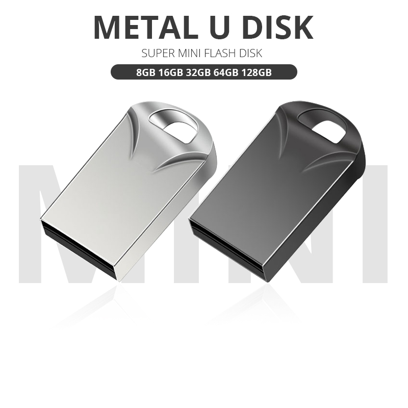 Mini metalen usb-flashdrive 2.0 geheugenstick 128gb 64gb 32gb 16gb 8gb pendrive 64gb 128gb snelle usb-flashdrive pendrive