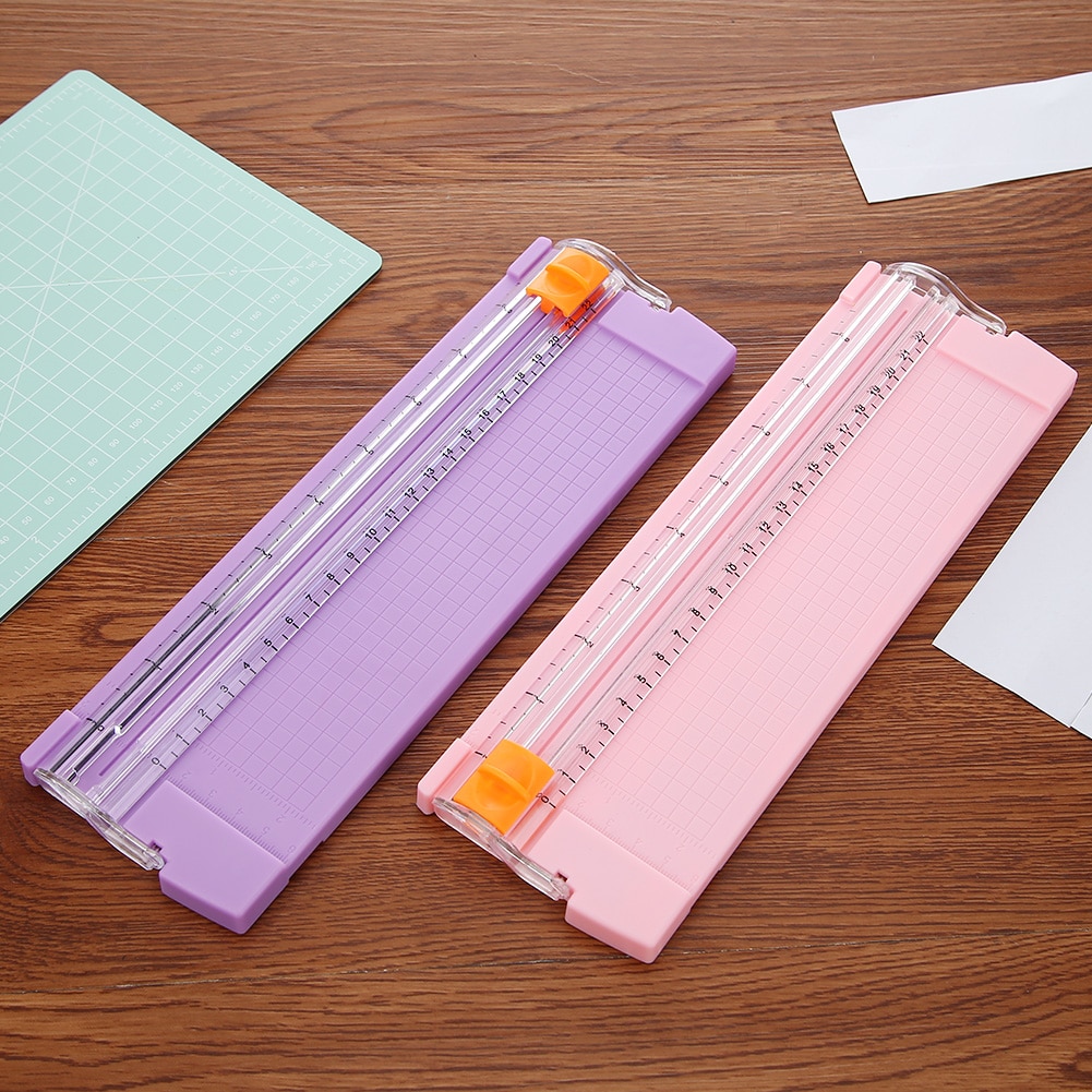 A4/A5 Paper Photo Trimmers Die Cutting Machine Punch with Pull-out Ruler for Photo Labels Paper Cutting Tool 3 Colors