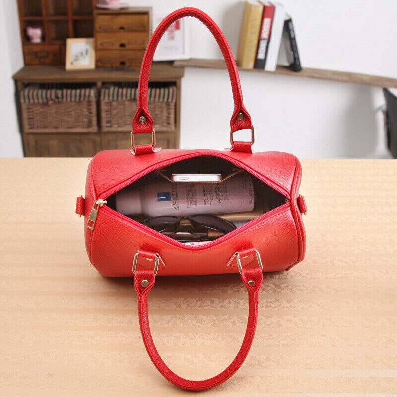 Women PU Leather Manual Measurement Wallet Purse Satchel Messenger Crossbody Bag Tote