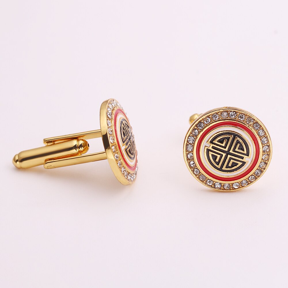 5PCS Cufflinks For Men Women Metal Brand Cuff Buttons Cuff Links High-end Shirt Sleeve Buttons Accessories Jewelry