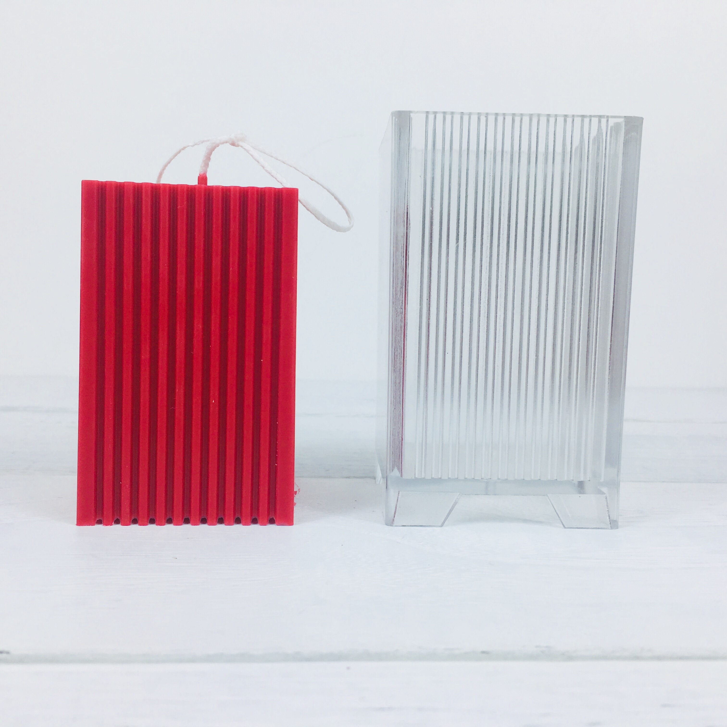 MILIVIXAY moules à bougies en plastique | 1 pièces, moules à bougies pour la fabrication de bougies, pilier/carré/cylindre/boule, artisanat Bougie: 13