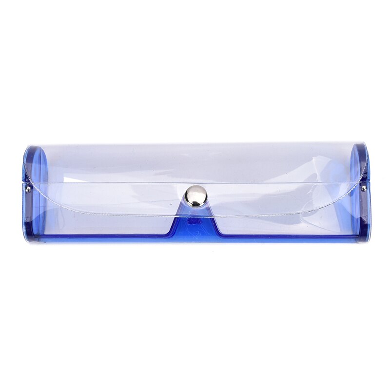 1Pc Cartoon Fruit Patroon Leuke Brillen Case Glas Protector Meisjes Pu Leer Glas Case Eyewear Glazen Doos 16.5X6.2X3.9Cm Pvc: blue 15x4.5x2.2cm