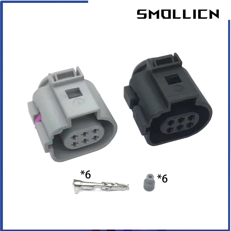 6 Pin 1.5mm 1J0973713G 1J0 973 713 G Automotive EGR Valve Waterproof Connector Plug Auto Socket 4212 1200 42121200 4G0973813B: army green