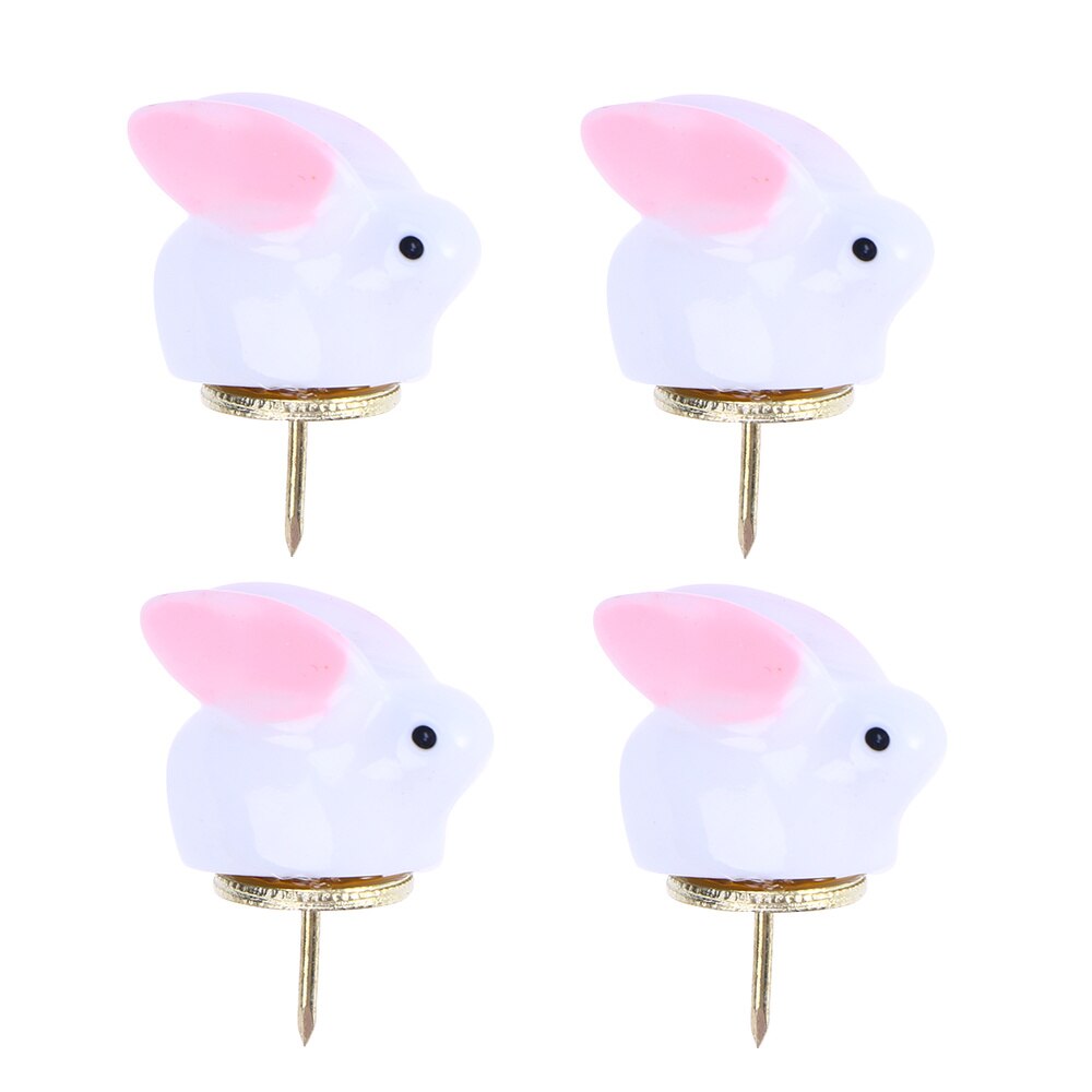 24 Pcs Thumbtacks Adorable Bunny Push Pin Wall Push Pin Drawing Pin for Display Board Calendar Maps