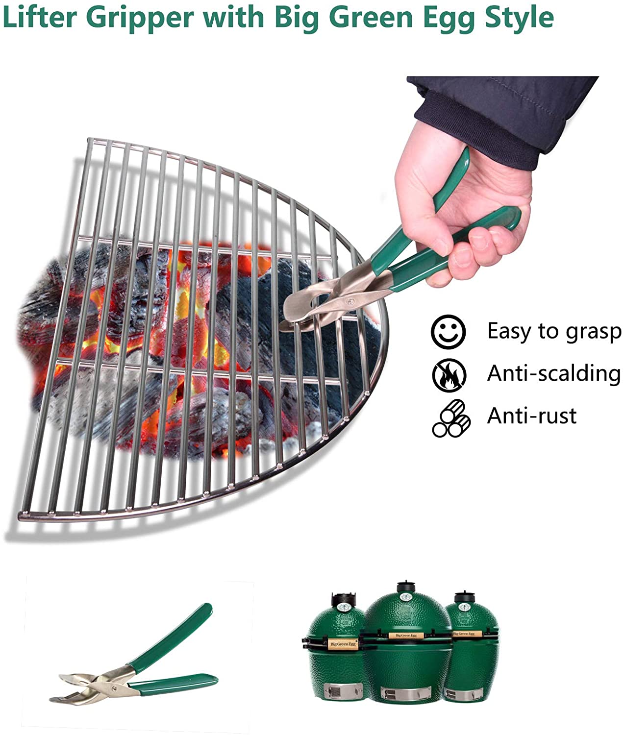 Grill Rooster Lifter Grijper, Grill Accessoires Houtskool Grill Roker Bbq Accessoires Grill Cover