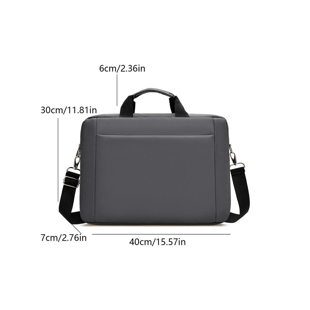 Bolso para portátil de gran capacidad para trabajo, viaje, oficina, maletines de negocios para hombre, bolso para portátil, documentos, funda de ordenador con correa: Azul