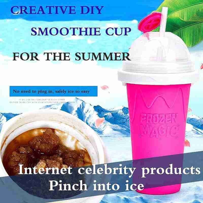 Schnell-gefrorene Smoothies dauerhaft Matschig Eismaschine quetschen Kühl Tasse Milchshake Flasche Smoothie Tasse Matschig Hersteller