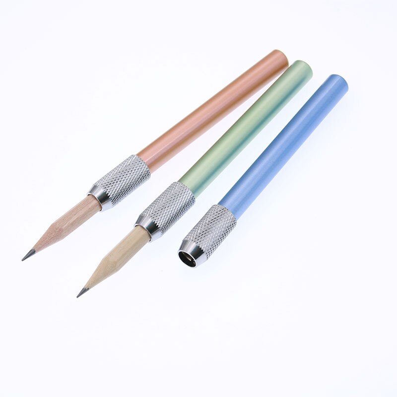 Spiral Brush Adjustable Aluminum Alloy Holder Extension Line Art School Office Stationery Writing Tool