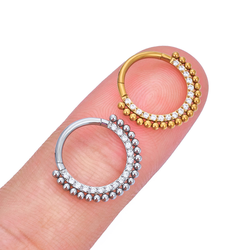 G23 titanium piercing neusring lichaamsjuwelen oorringen astm  f136 kraakbeen tragus diafragma titanium scharnier