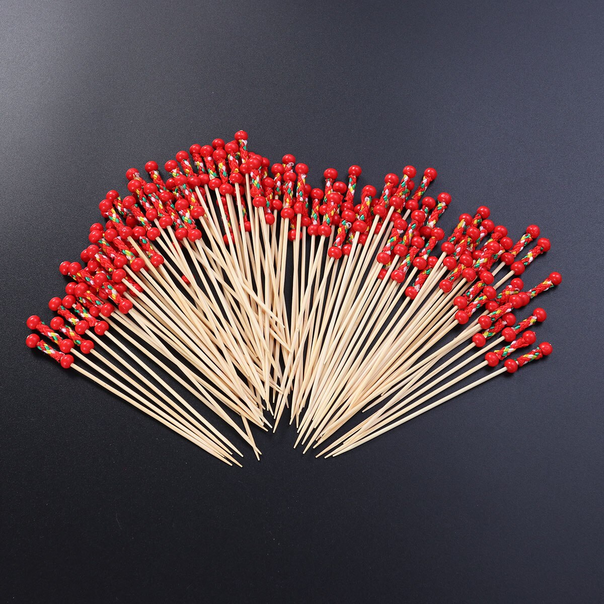 Wedding Party for Toothpicks Sticks Drink Picks Food Fruit Disposable Wooden About 100pcs: As Shown
