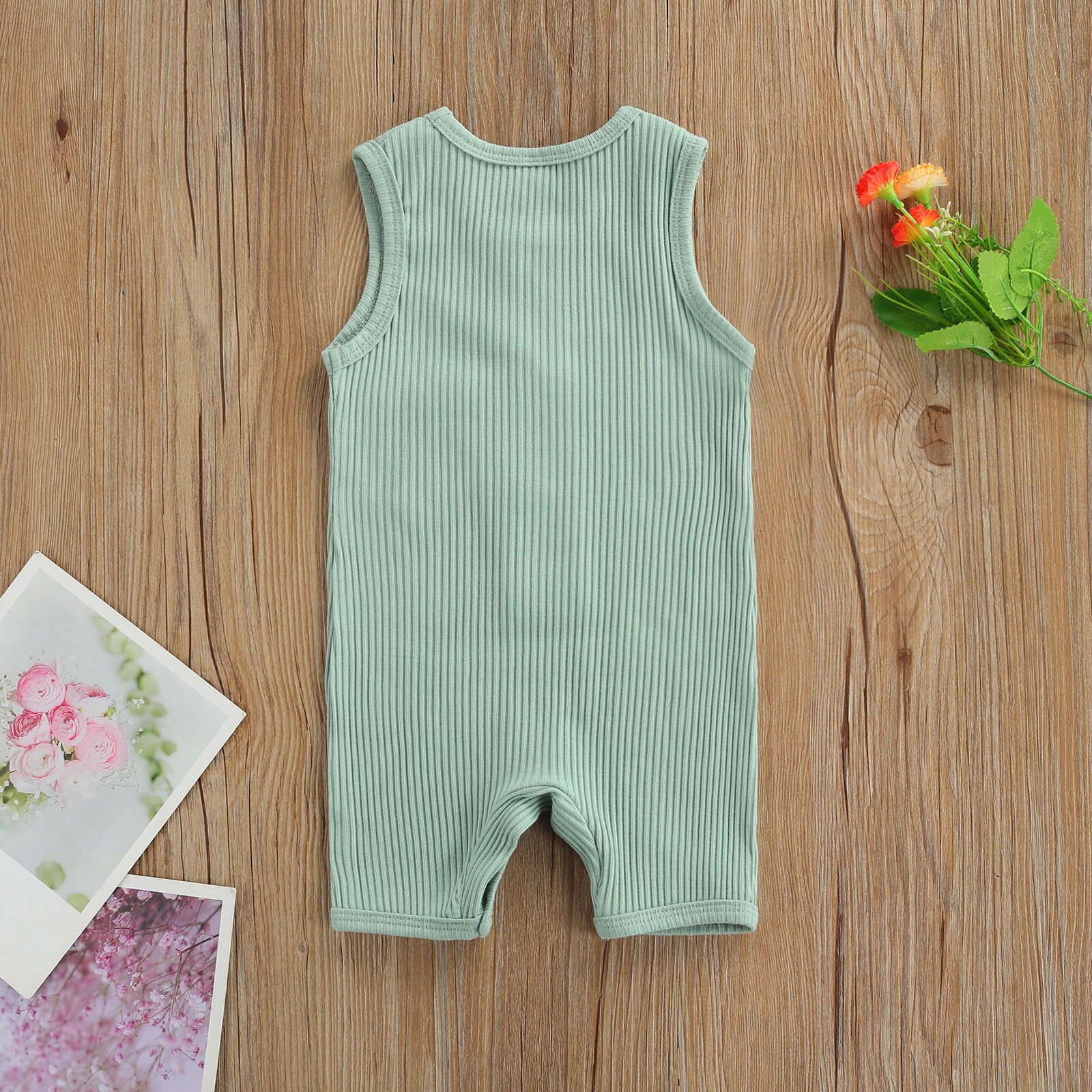 Sommer Art Baby Jungen Mädchen unisex Strampler Musselin ärmellos Neugeborenen Strampler Baby Kleidung Gesamt