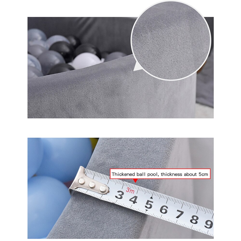 Effen Kleur Kids Ronde Bal Pit Baby Oceaan Bal Zwembad Zachte Kinderbox Indoor Buiten Spelen Speelgoed Voor Peuter Baby Jongens & Meisjes