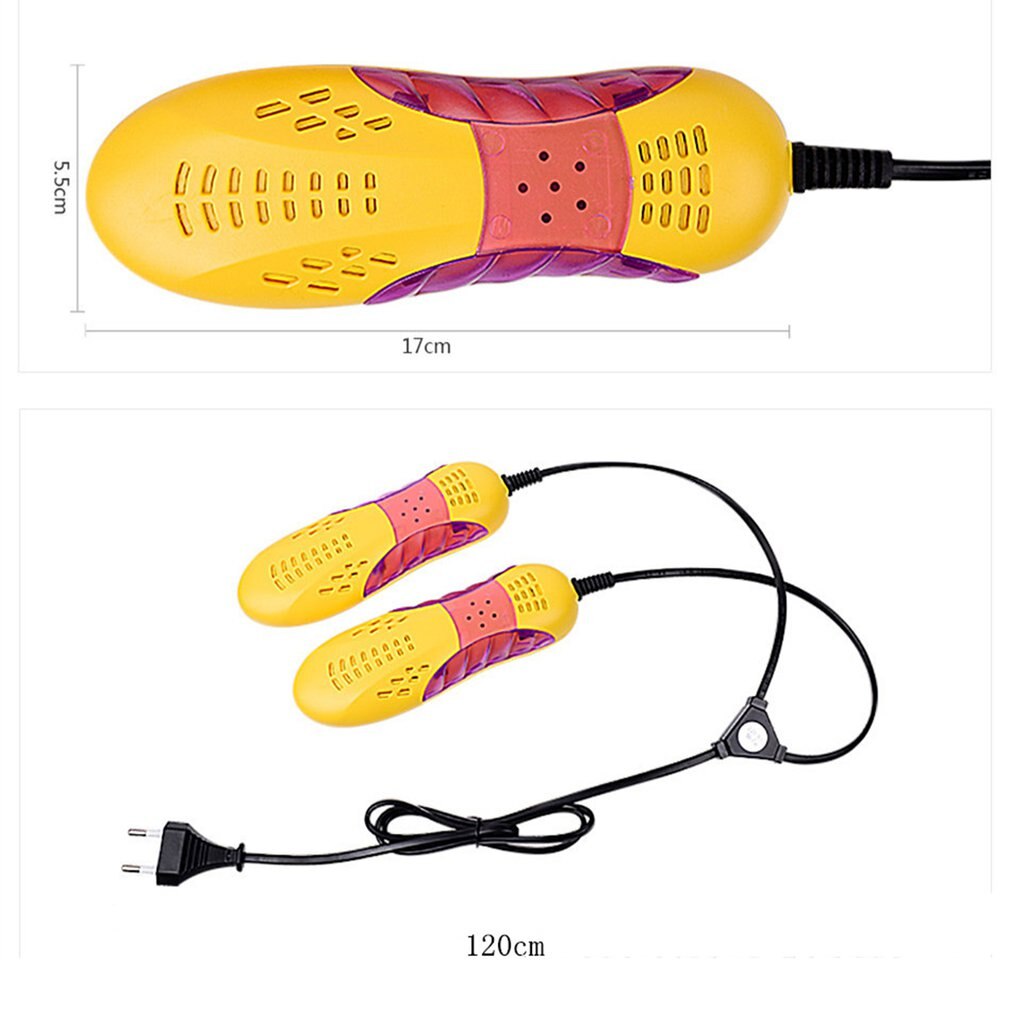 Eua plugue mini máquina de esterilização de sapatos máquina azul criativa de modelos secador de sapatos para uso doméstico máquina de aquecimento de sapatos