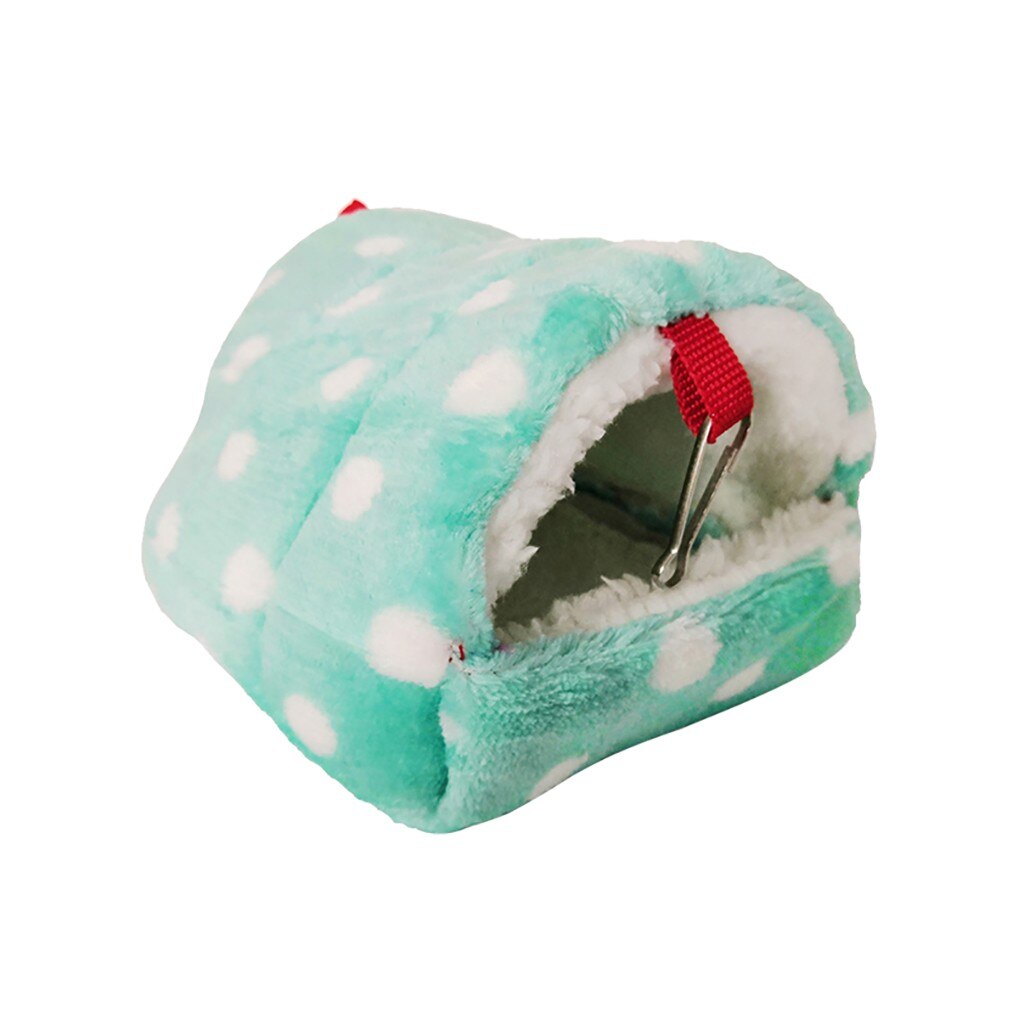 Mini Hamster Bed House Pet Hamster Hammock Cage Winter Warm House Plush Soft Hanging Bed For Hamster Squirrel Hedgehog: M