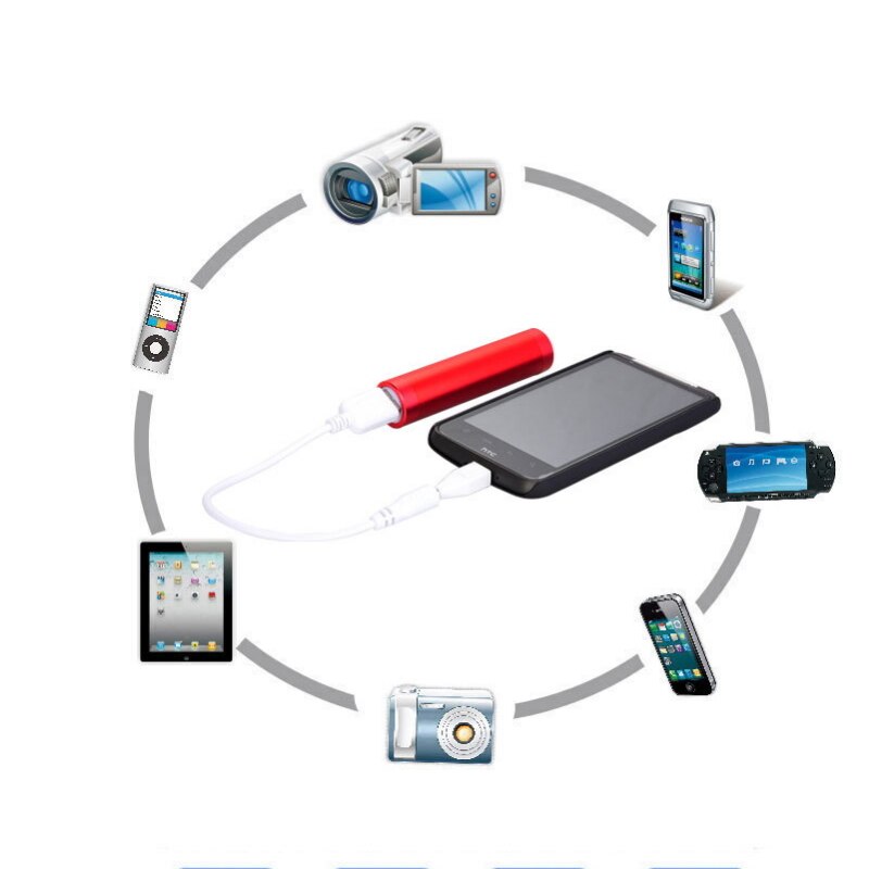 Cargador de batería de , 2600mAh, 18650, cargador portátil Universal, para todos los teléfonos móviles