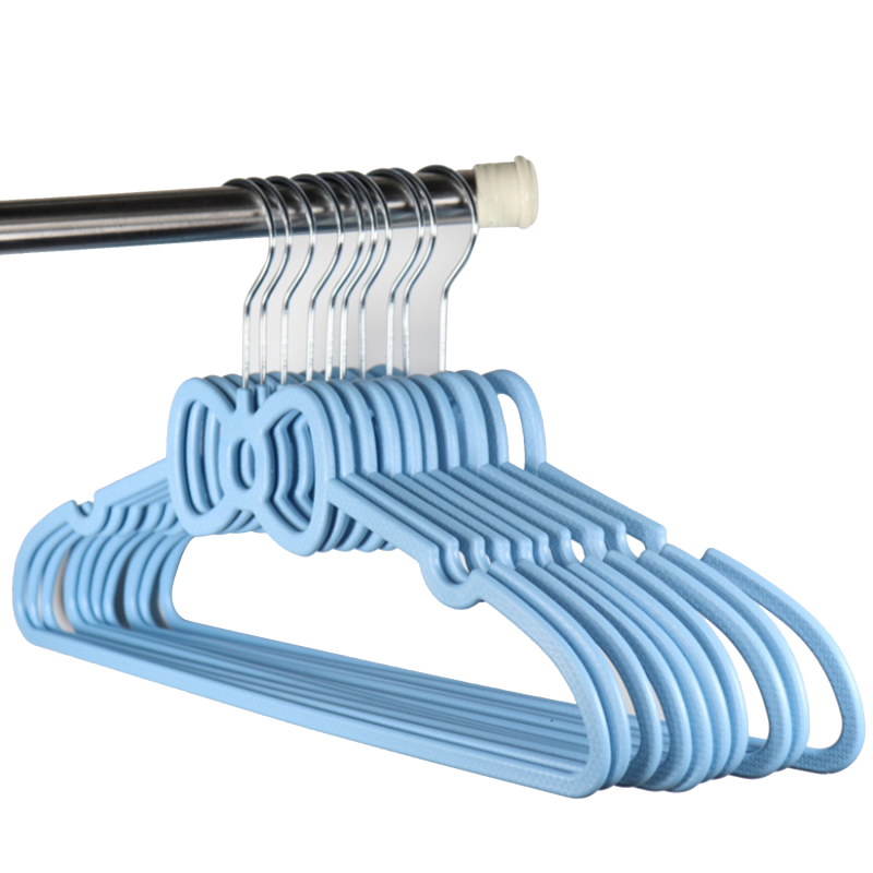 10 Stuks Kleding Hanger Durablor Volwassen Kinderen Kleding Opknoping Benodigdheden (Roze) E Abs Hart Patroon Jas F: plum