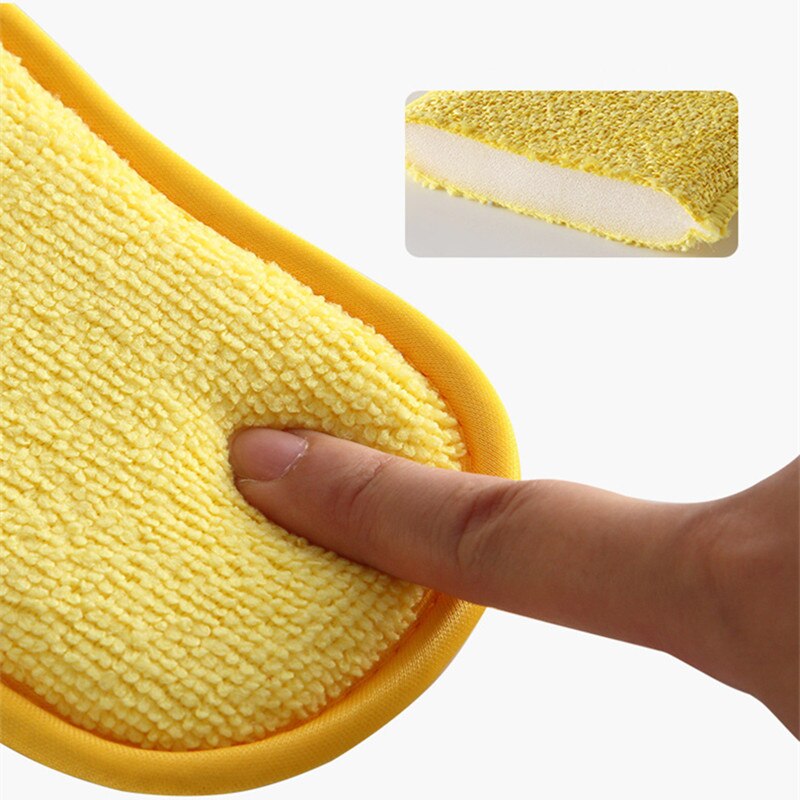Éponges de nettoyage anti-rayures en microfibre pour Lavage de Pot, Gadgets et Outils de Cuisine, 5, 10 ou 20 Pièces