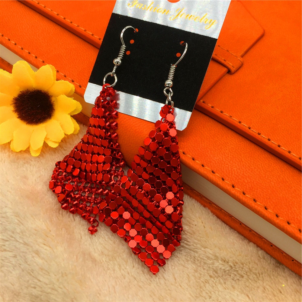 Kaimin Multicolor Oorbellen Voor Vrouwen Big Crystal Heart Dangle Oorbellen Wedding Earring Sieraden Accessoires Groothandelaren