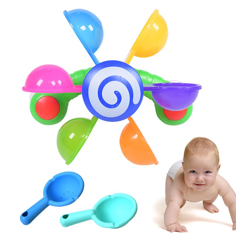 Jouets de bain bébé jouer dans l'eau Scoop Mini moulin à vent roue à eau enfant en bas âge salle de bain baignoire jouet de bain enfants jouets de bain d'été: Default Title