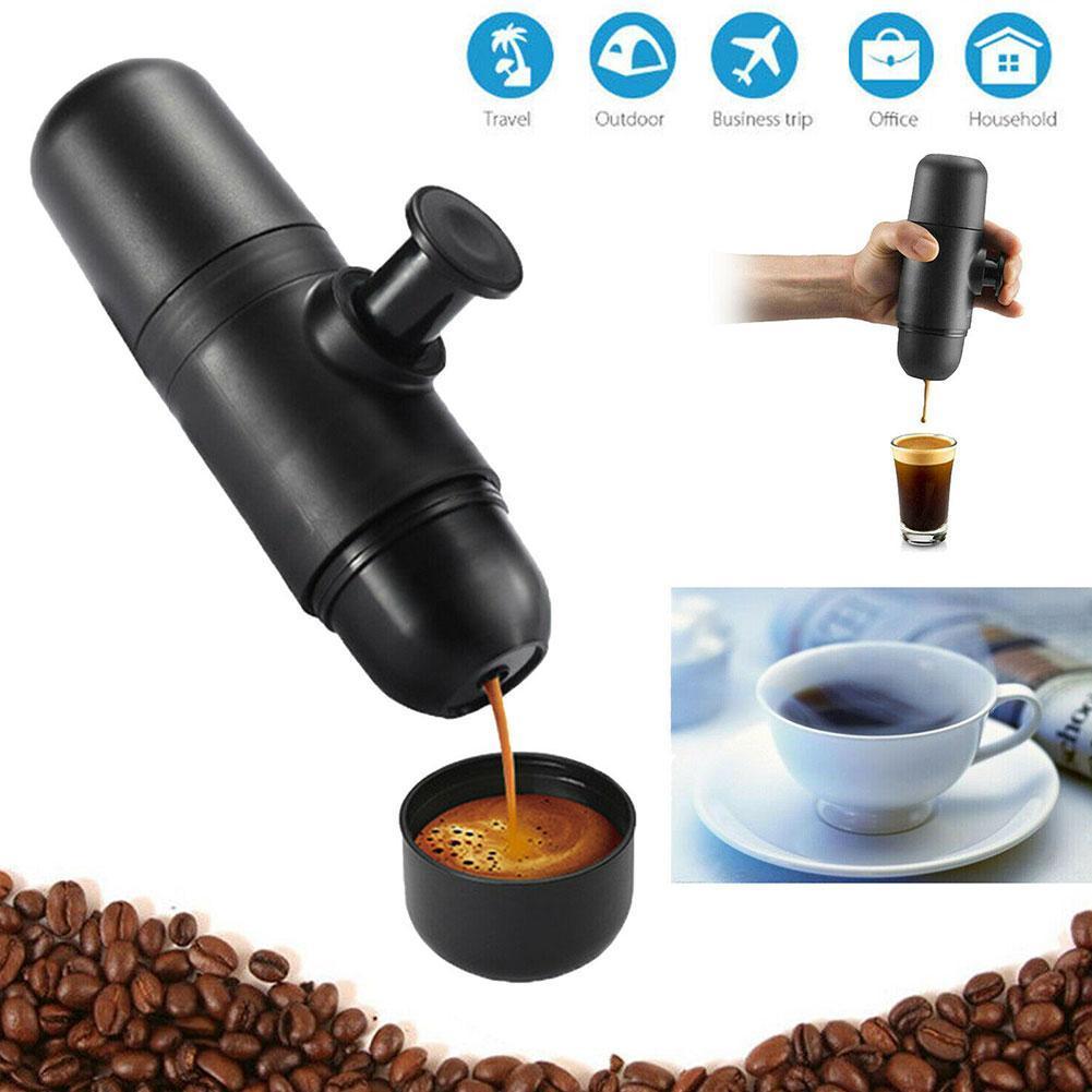 70Ml Mini Koffie Voor Home Reizen Draagbare Koffiezetapparaat Druk Handleiding Handheld Maker Espresso Koffie V8M7