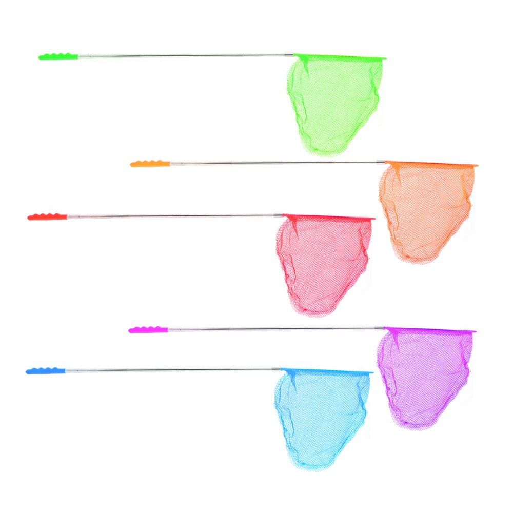 5pcs Funny Kids Durable Butterfly Net Fishing Net Insect Net Children Catching Net for Fish Butterfly Outdoor