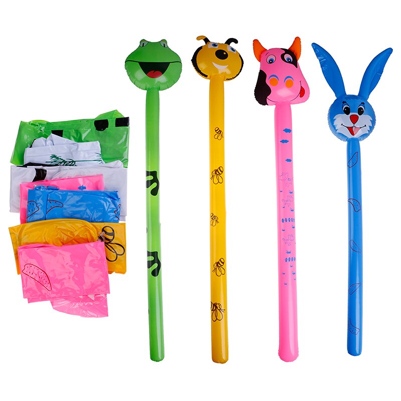 Ballon gonflable en forme d'animaux, marteau, Long, dessin animé, aléatoire, sans blessure, bâton, jouets pour enfants,