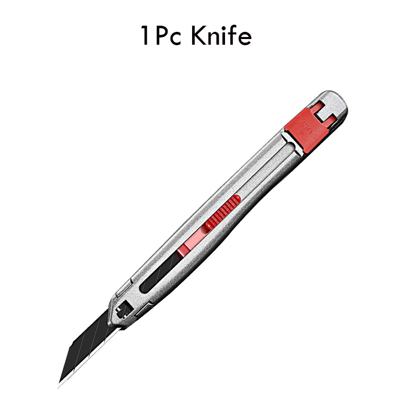 SDI Zinc Alloy Craft Pocket Knife Set Utility Knife нож Unboxing Cutter Strong Locking Couteau SK5 Blade for Box Leather Rubber: Burgundy
